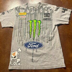 Rare DC Shoes OFFICIAL Ken Block Shirt Monster Energy Ford Racing Medium